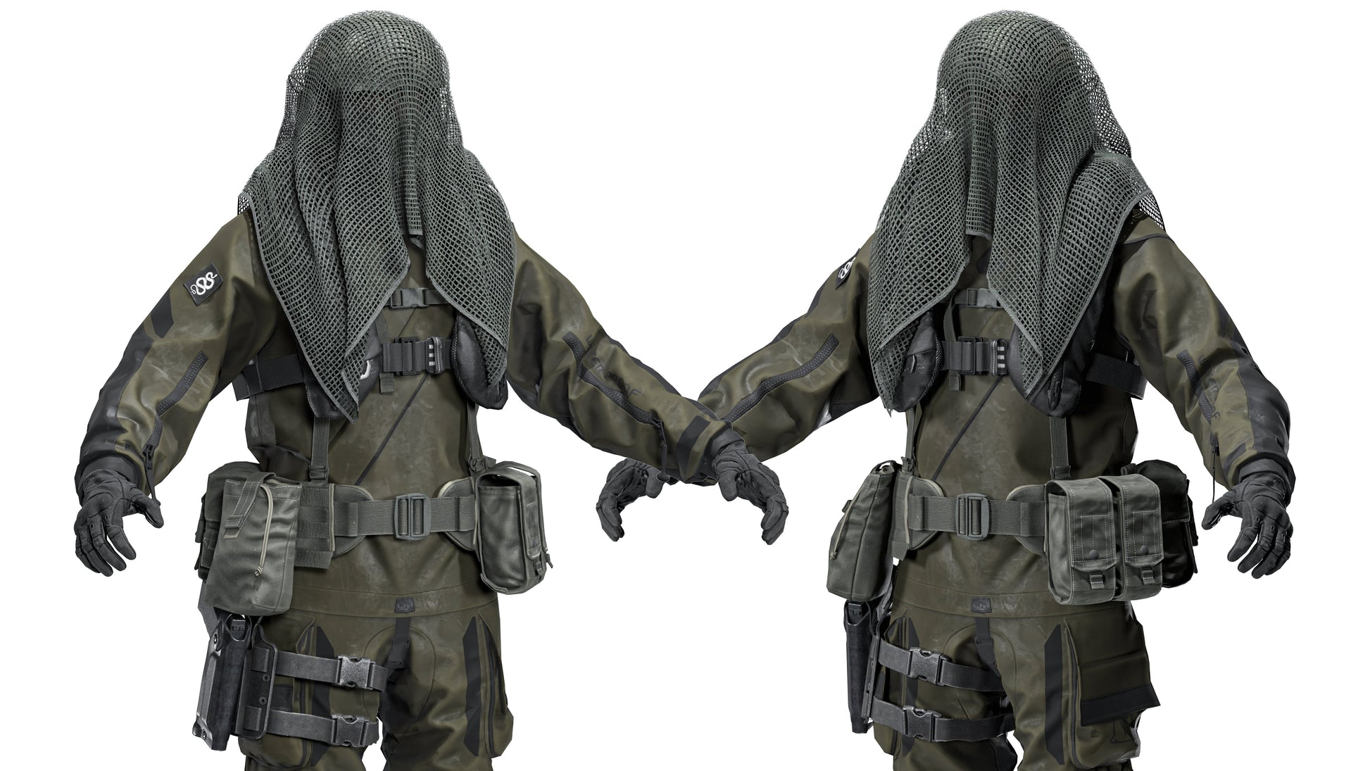 DANISH FROGMAN OPERATOR (RIGGED) - Low Poly 3D Model