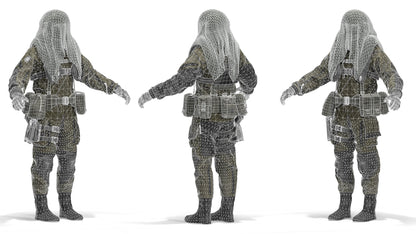 DANISH FROGMAN OPERATOR (RIGGED) 3dmilitaryassets