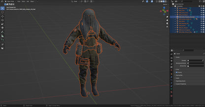 DANISH FROGMAN OPERATOR (RIGGED) 3dmilitaryassets