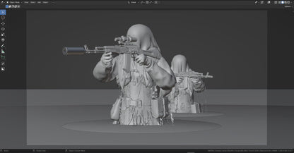 DANISH FROGMAN OPERATOR (RIGGED) 3dmilitaryassets