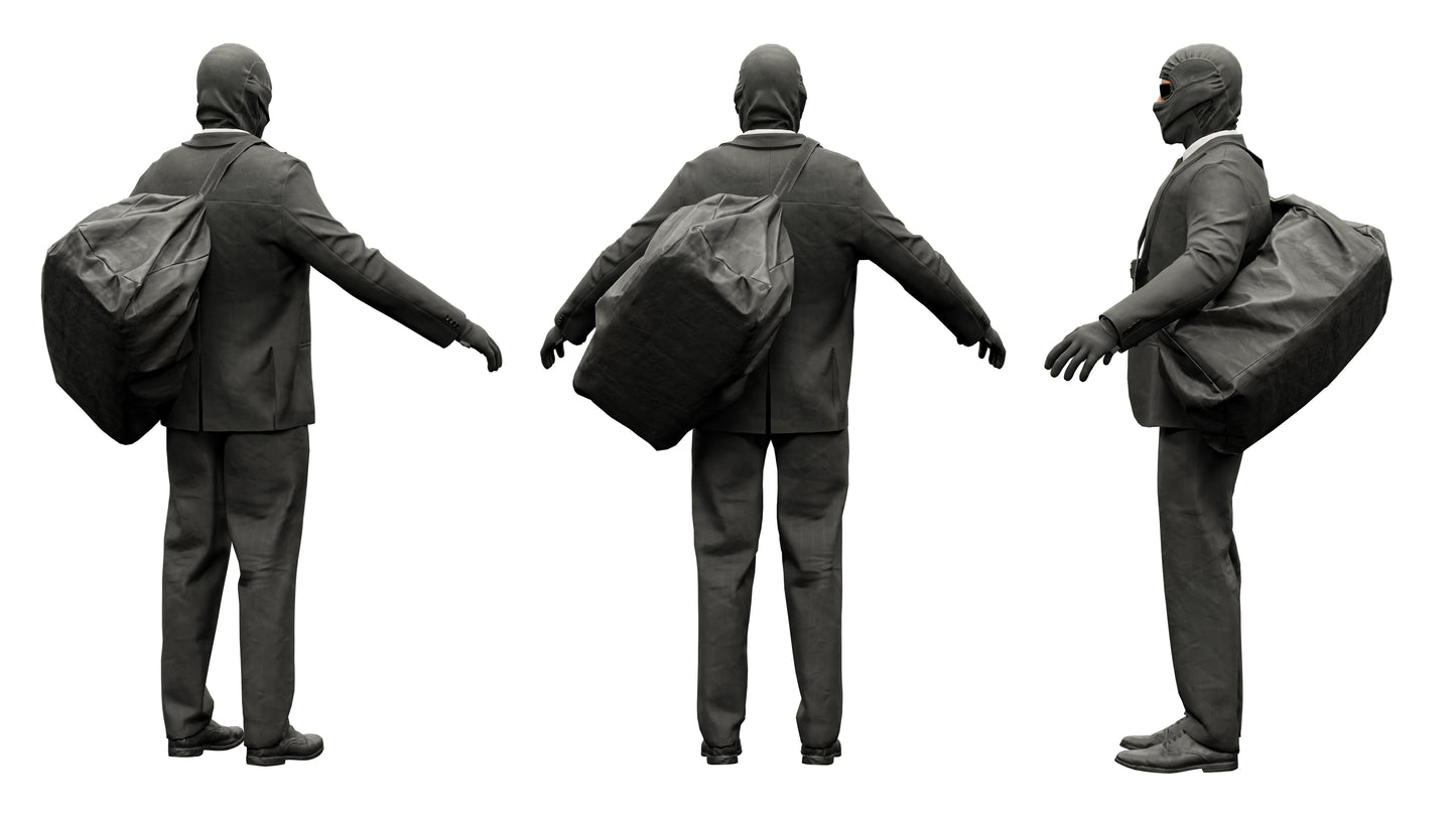 ROBBER CHARACTER RIGGED