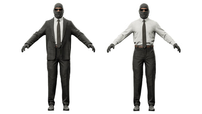 ROBBER CHARACTER RIGGED 3DMilitaryAssets