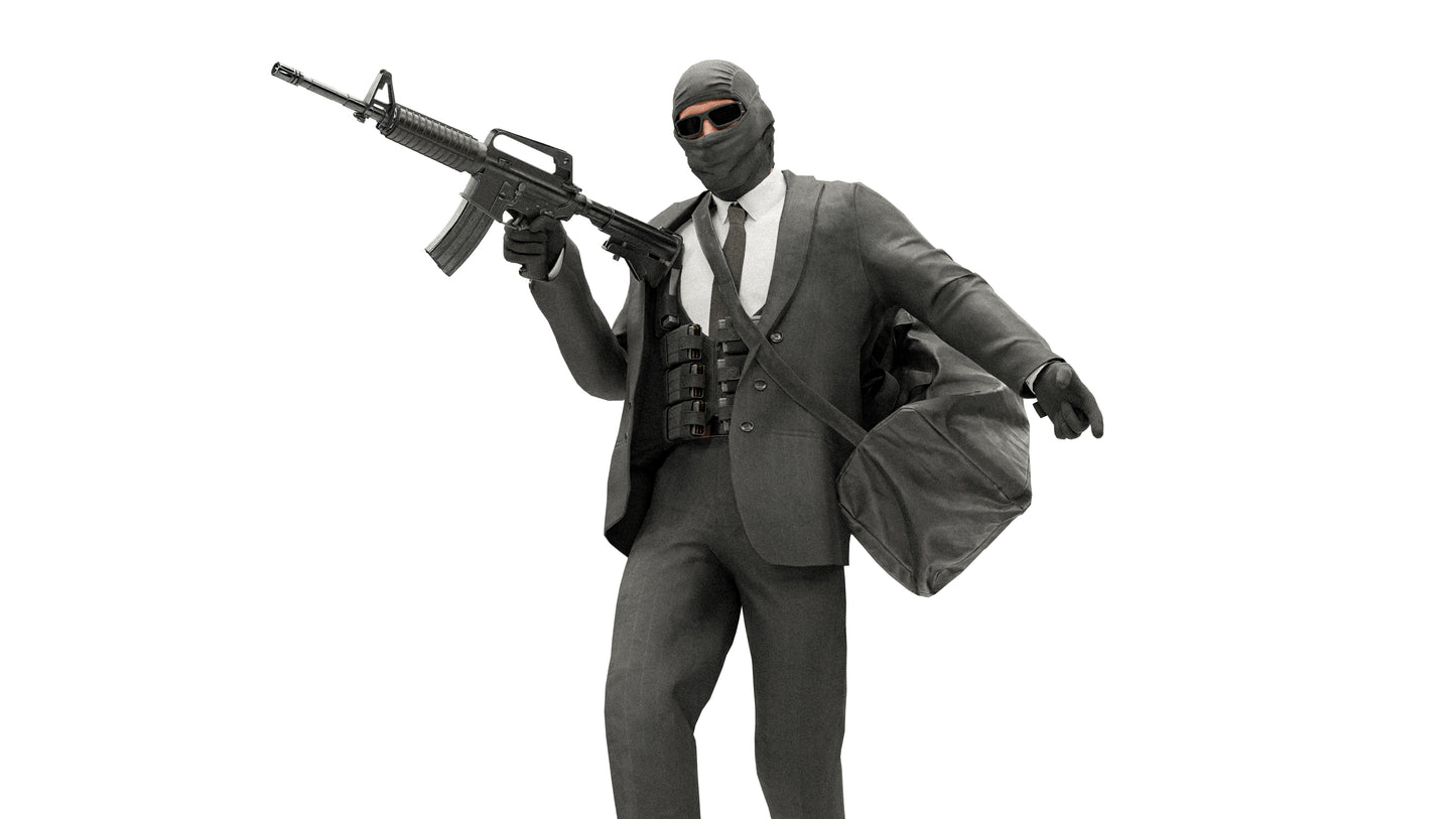 ROBBER CHARACTER RIGGED