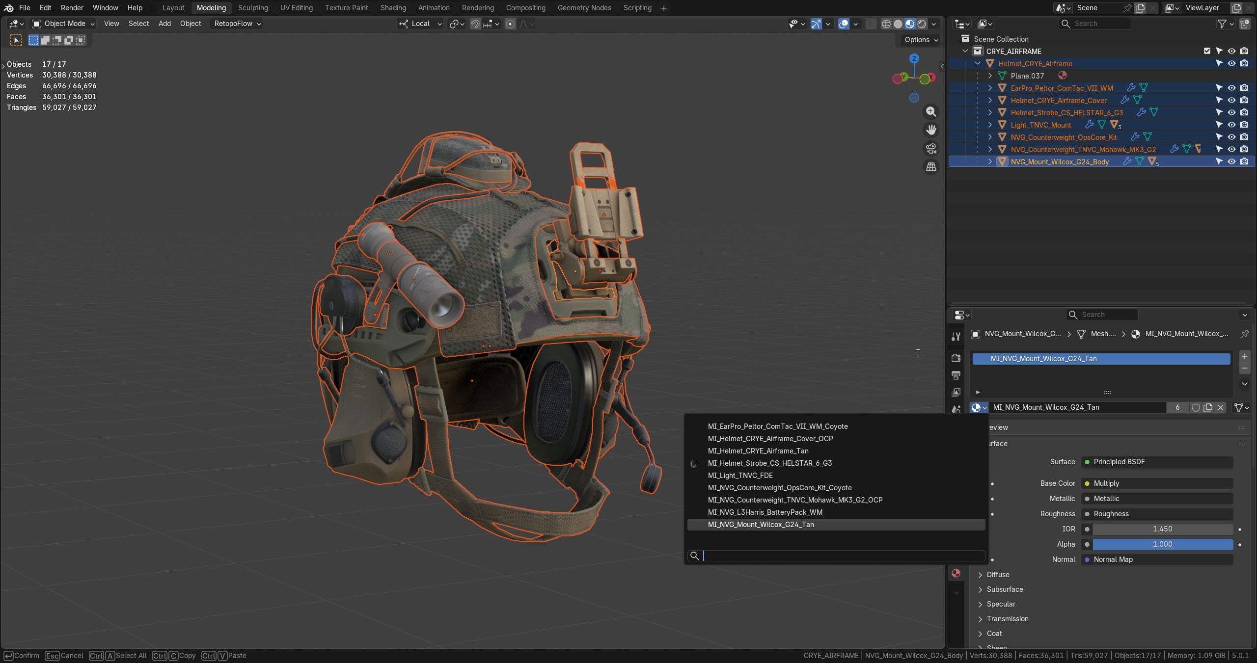 AIRFRAME HELMET - Low Poly 3D Model | Game-Ready Asset | 3DMA