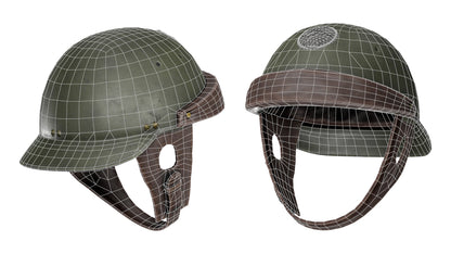 FRENCH WWII HELMET MODELE M35 3dmilitaryassets