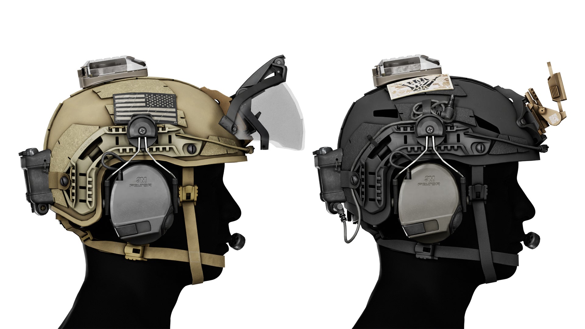 GALVION CAIMAN BUMP AND BALLISTIC HELMET BUNDLE – 3DMilitaryAssets