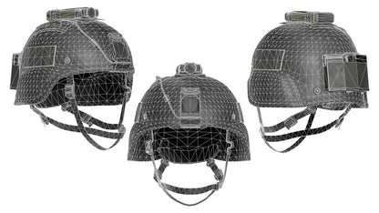 MICH HELMET LOW CUT 3dmilitaryassets
