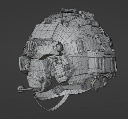 SHADOW COMPANY OPS CORE BUMP HELMET 3dmilitaryassets