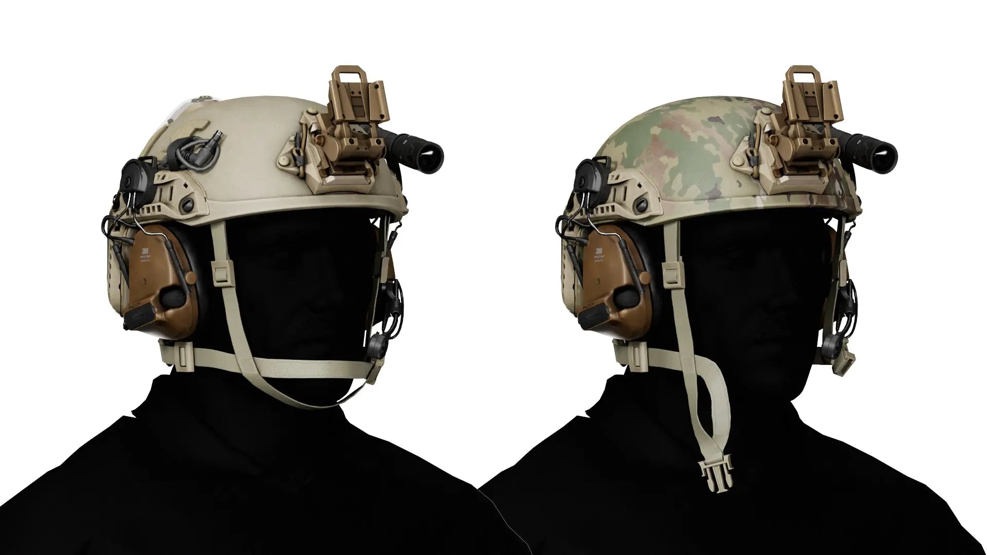 OPSCORE FTHS BALLISTIC HELMET - Low Poly 3D Model | Game-Ready