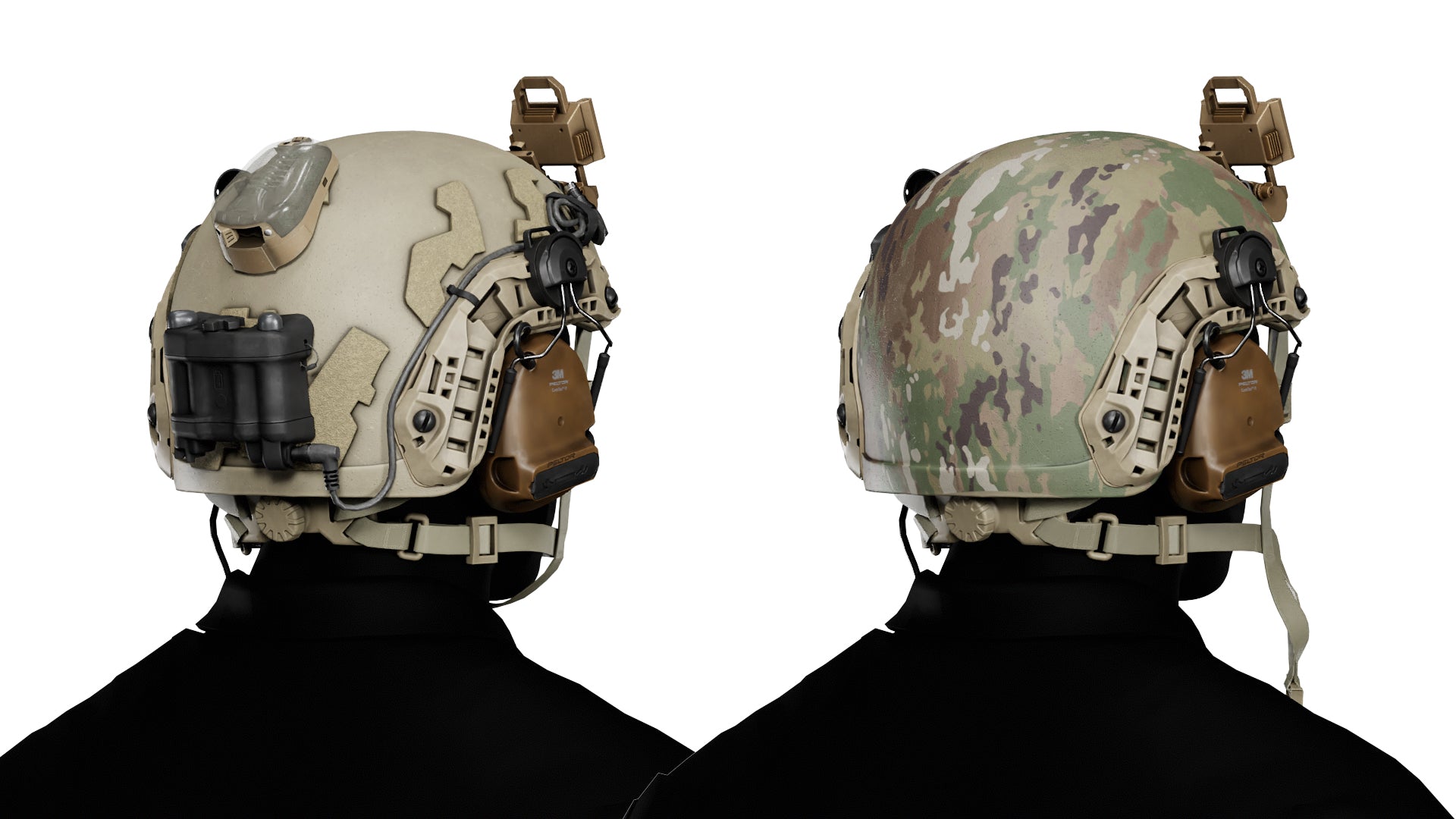 OPSCORE FTHS BALLISTIC HELMET - Low Poly 3D Model | Game-Ready