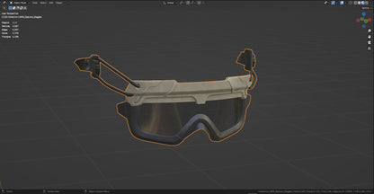 OPS CORE STEP IN PROTECTION GOGGLES 3dmilitaryassets