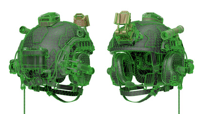 OPSCORE FAST SFHC BALLISTIC HELMET BUNDLE