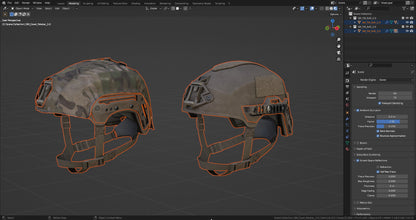 TEAM WENDY EXFIL HELMET 3dmilitaryassets