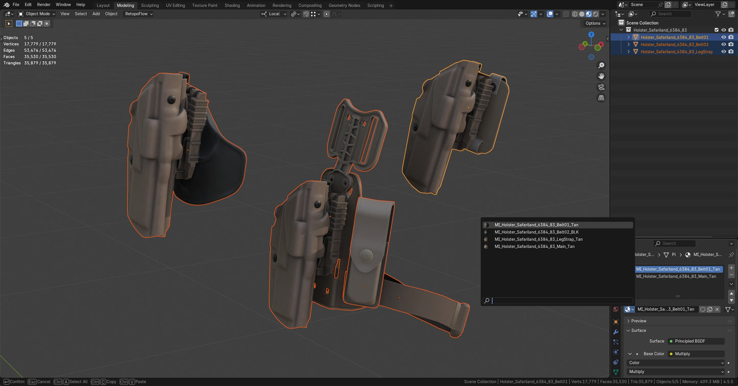 SAFARILAND 6384 83 HOLSTER