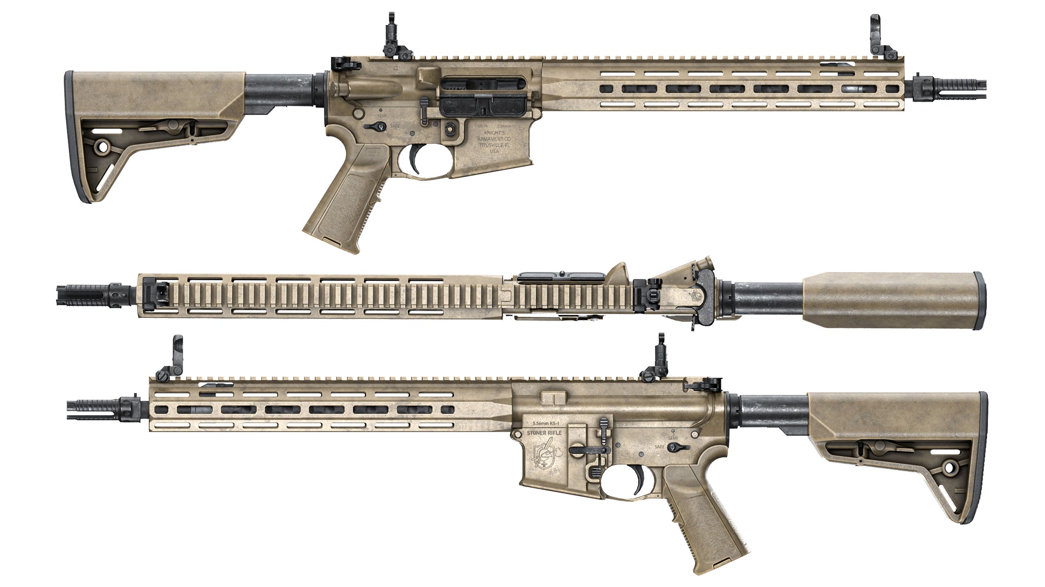 KAC KS-1 RIFLE – 3DMilitaryAssets