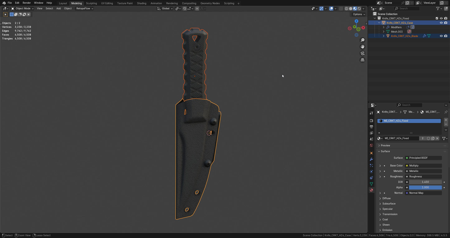 CRKT HZ4 FIXED BLADE