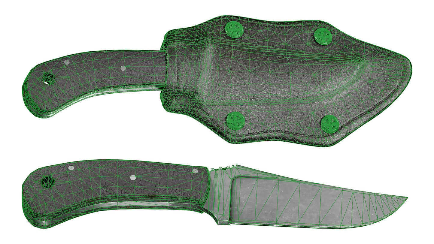 WK CRUSHER BELT KNIFE 3dmilitaryassets