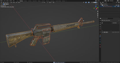 M16A1 FALLOUT 3dmilitaryassets