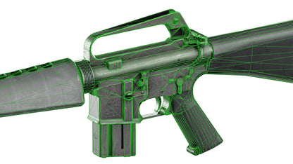 M16A1 NAM 3dmilitaryassets