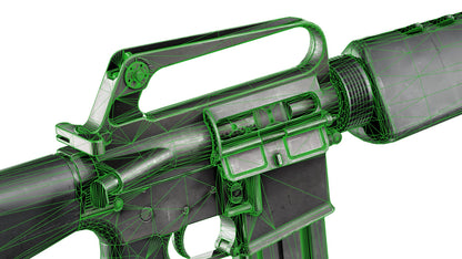 M16A1 NAM 3dmilitaryassets