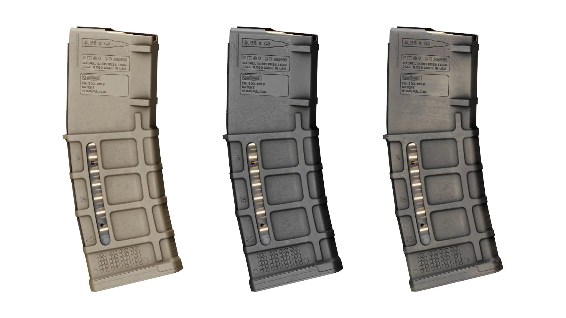 MAGPUL PMAG GEN M3 30 ROUND 556 - Low Poly 3D Model Game-Ready Asset ...