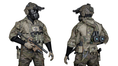 AVON M53A1 GAS MASK 3dmilitaryassets