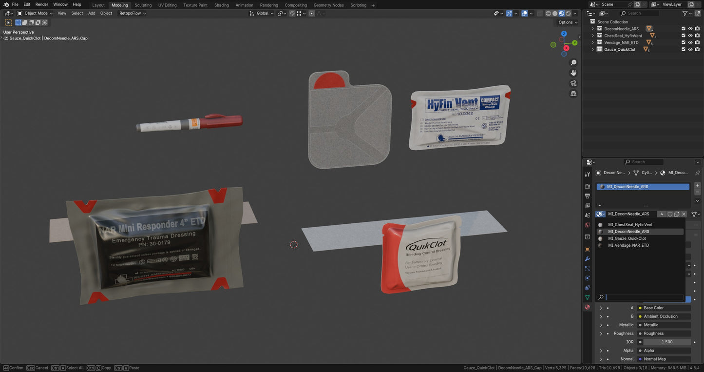 MEDICAL FIRST AID ITEMS