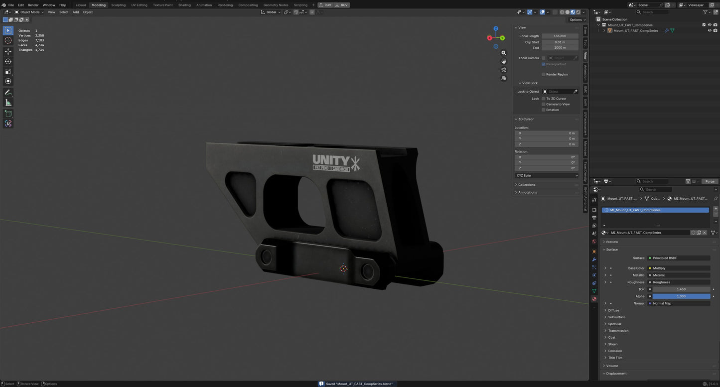 UNITY TACTICAL FAST COMP SERIES MOUNT