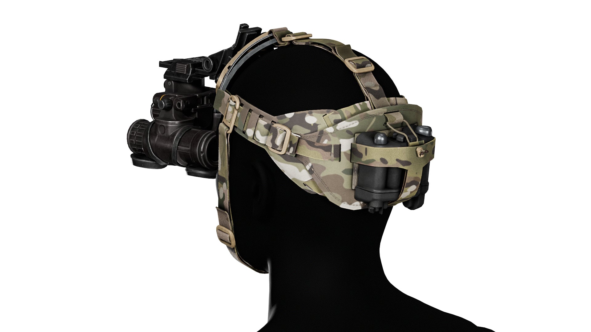 dayz nvg goggles TRACER TACTICAL NVG HEAD HARNESS - Low Poly 3D Model