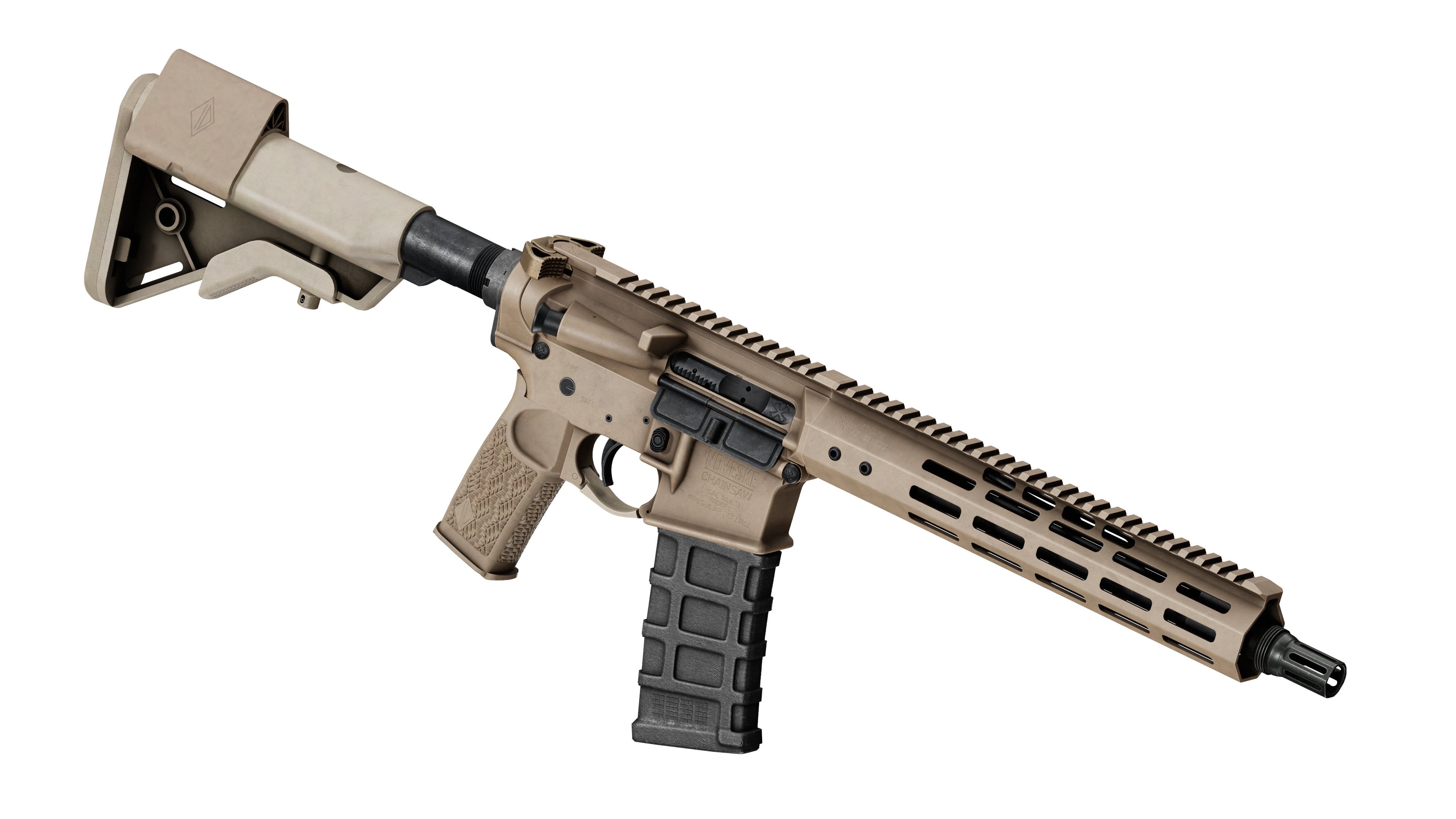 NOVESKE IRREGULAR DEFENSE CHAINSAW RIFLE – 3DMilitaryAssets