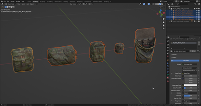 ADA MILITARY POUCHES BUNDLE 01 3dmilitaryassets