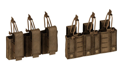 CONDOR OUTDOOR TRIPLE M4 KANGAROO MAG POUCH GEN2 3dmilitaryassets