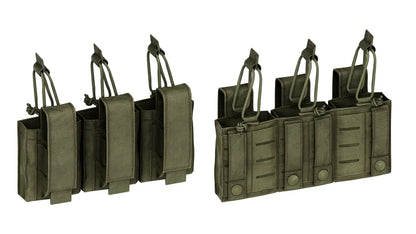 CONDOR OUTDOOR TRIPLE M4 KANGAROO MAG POUCH GEN2 3dmilitaryassets