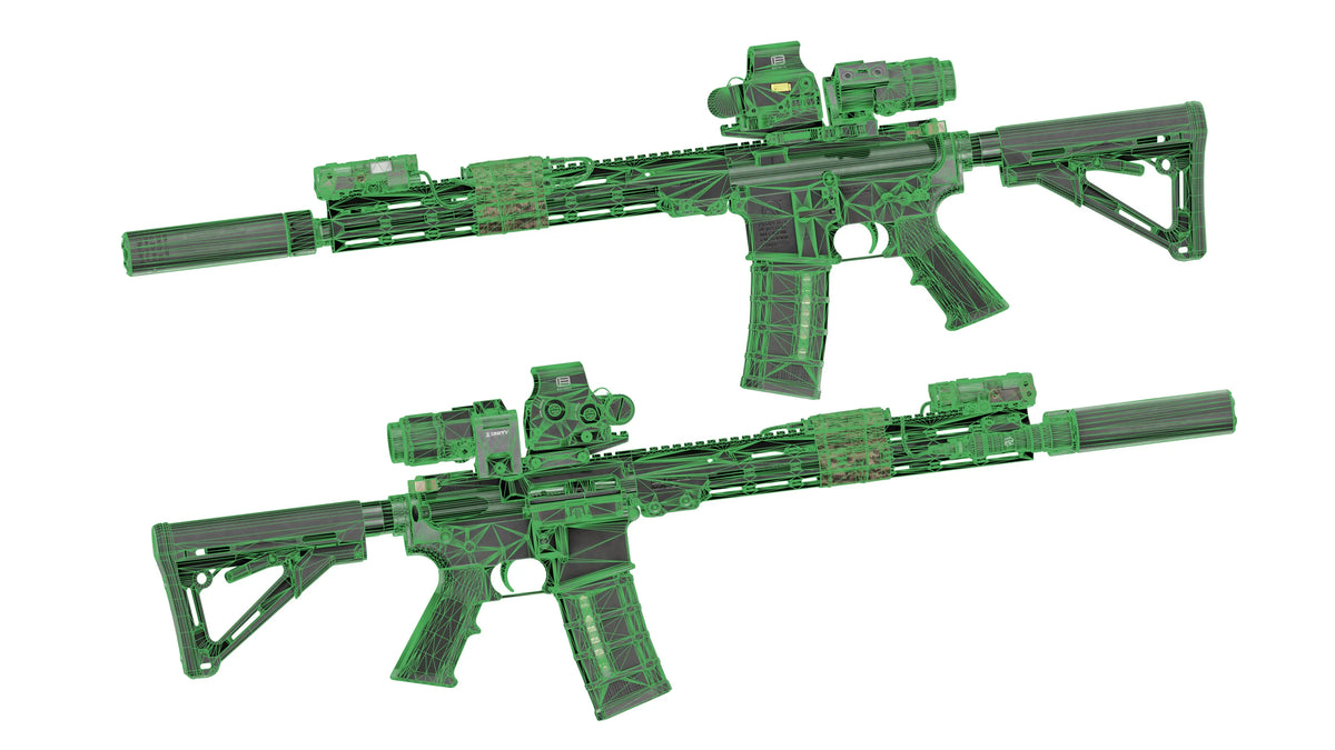 M4A1 URGI Rifle Low-Poly 3D Model | Game-Ready Weapon | 3DMA ...