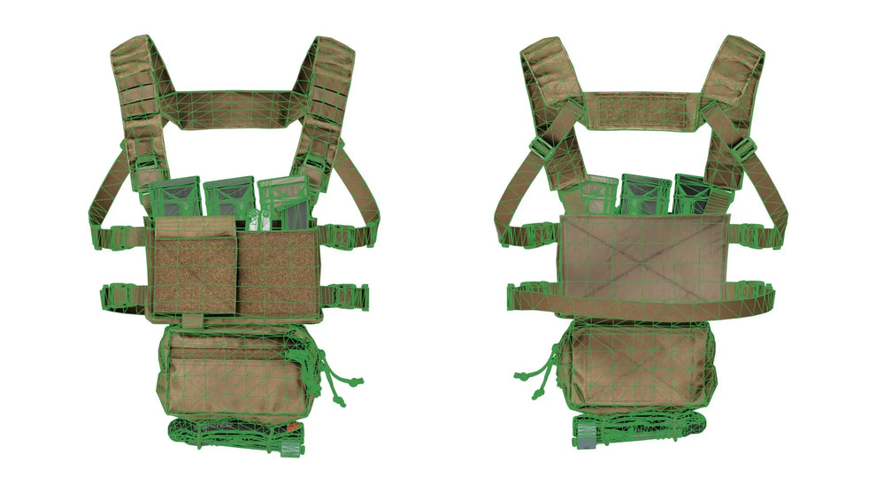 SPIRITUS SYSTEMS MICRO FIGHT CHEST RIG - Low Poly 3D Model ...