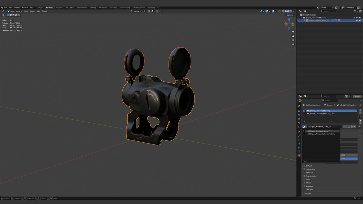 AIMPOINT MICRO T2 RED DOT SIGHT