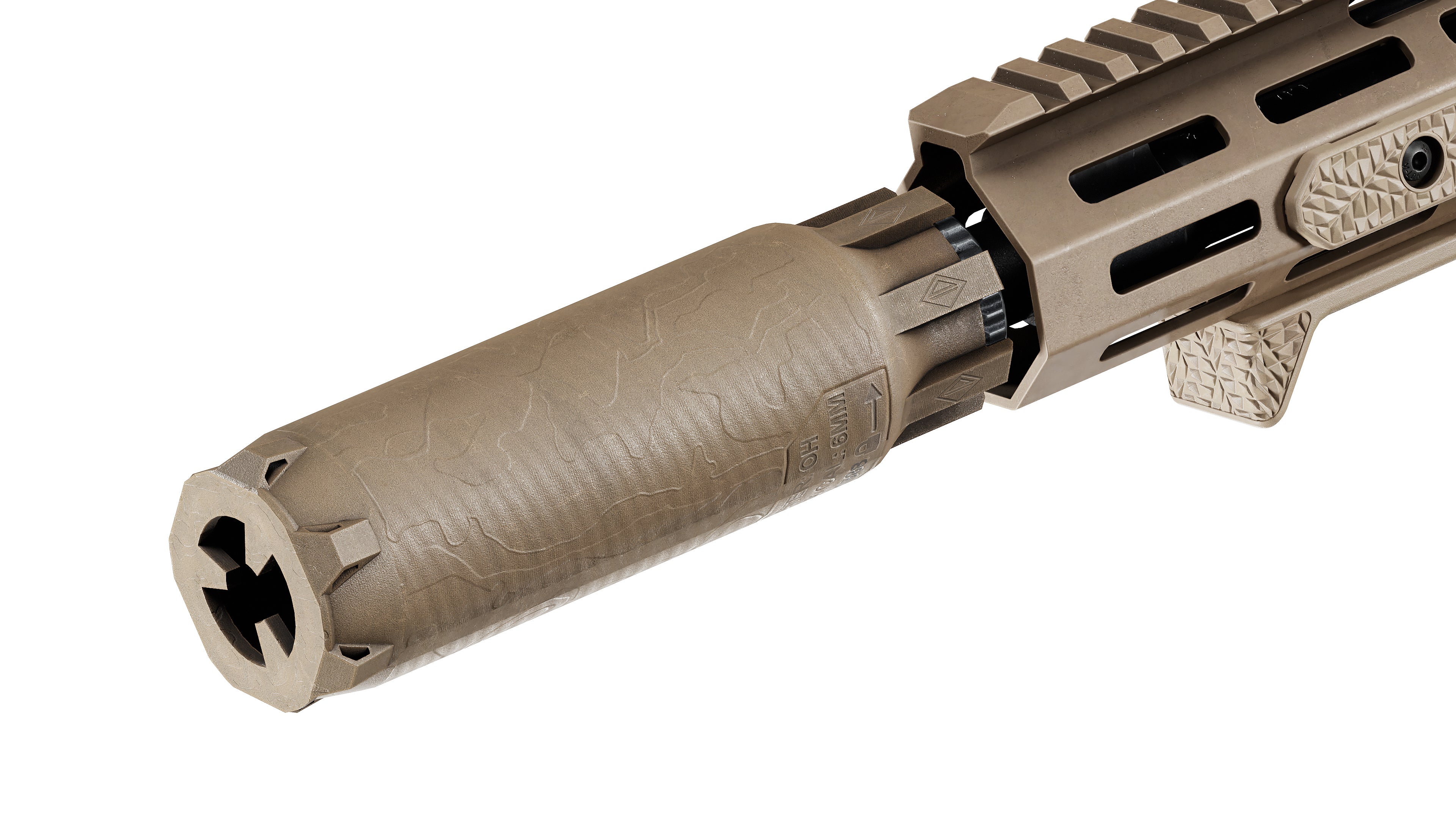 IRREGULAR DEFENSE HESYCHIASIXKタイプ　サイレンサ2 IRREGULAR DEFENSE HESYCHIA SIXK SUPRESSOR - 3DMilitaryAssets