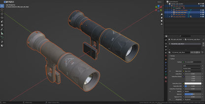 TNVC SUREFIRE HELMET MOUNTED LIGHT 3dmilitaryassets
