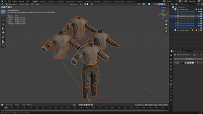 CRYE PRECISION COMBAT UNIFORM G3 3dmilitaryassets