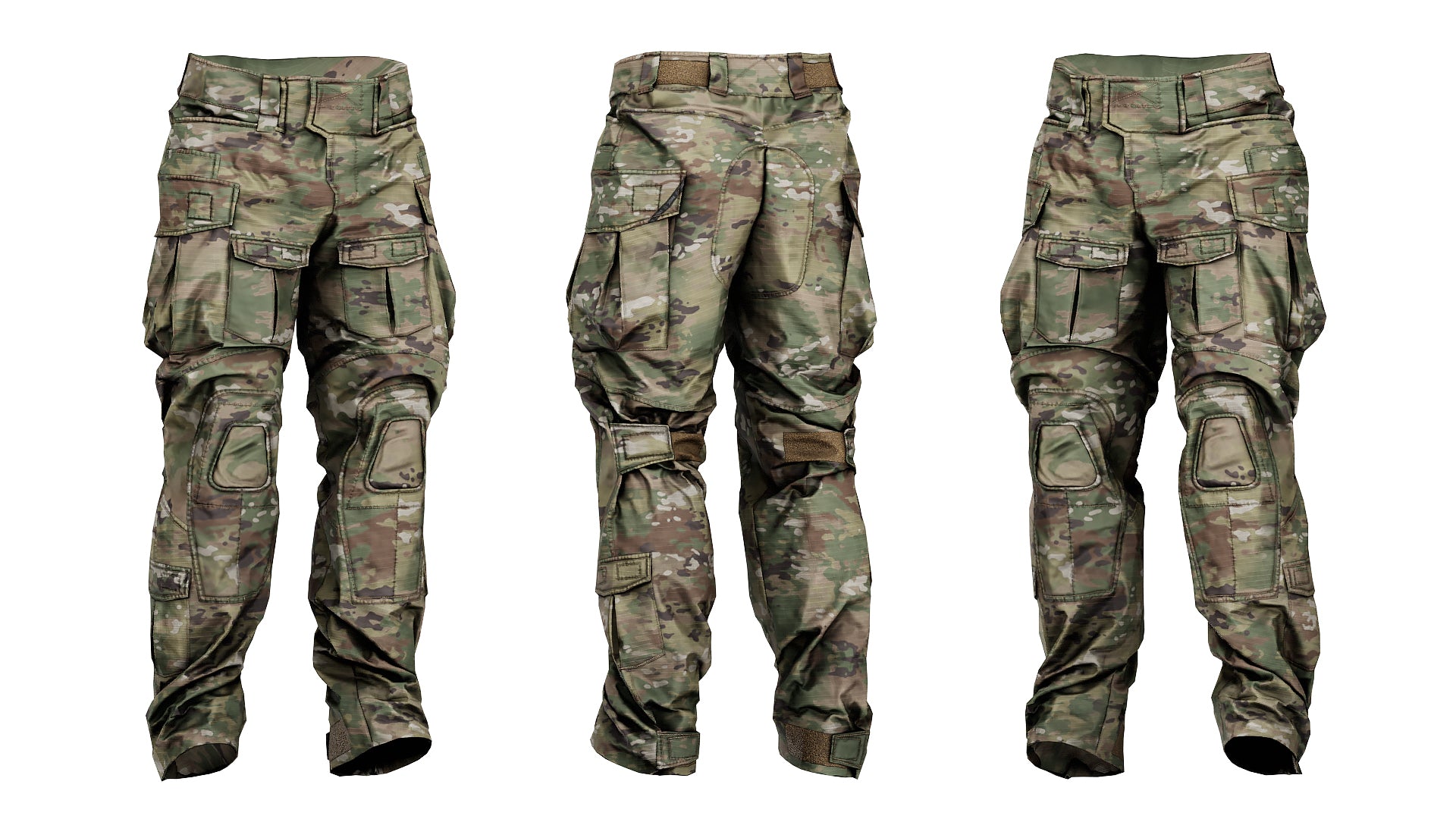 CRYE PRECISION COMBAT UNIFORM G3 - Low Poly 3D Model | Game-Ready