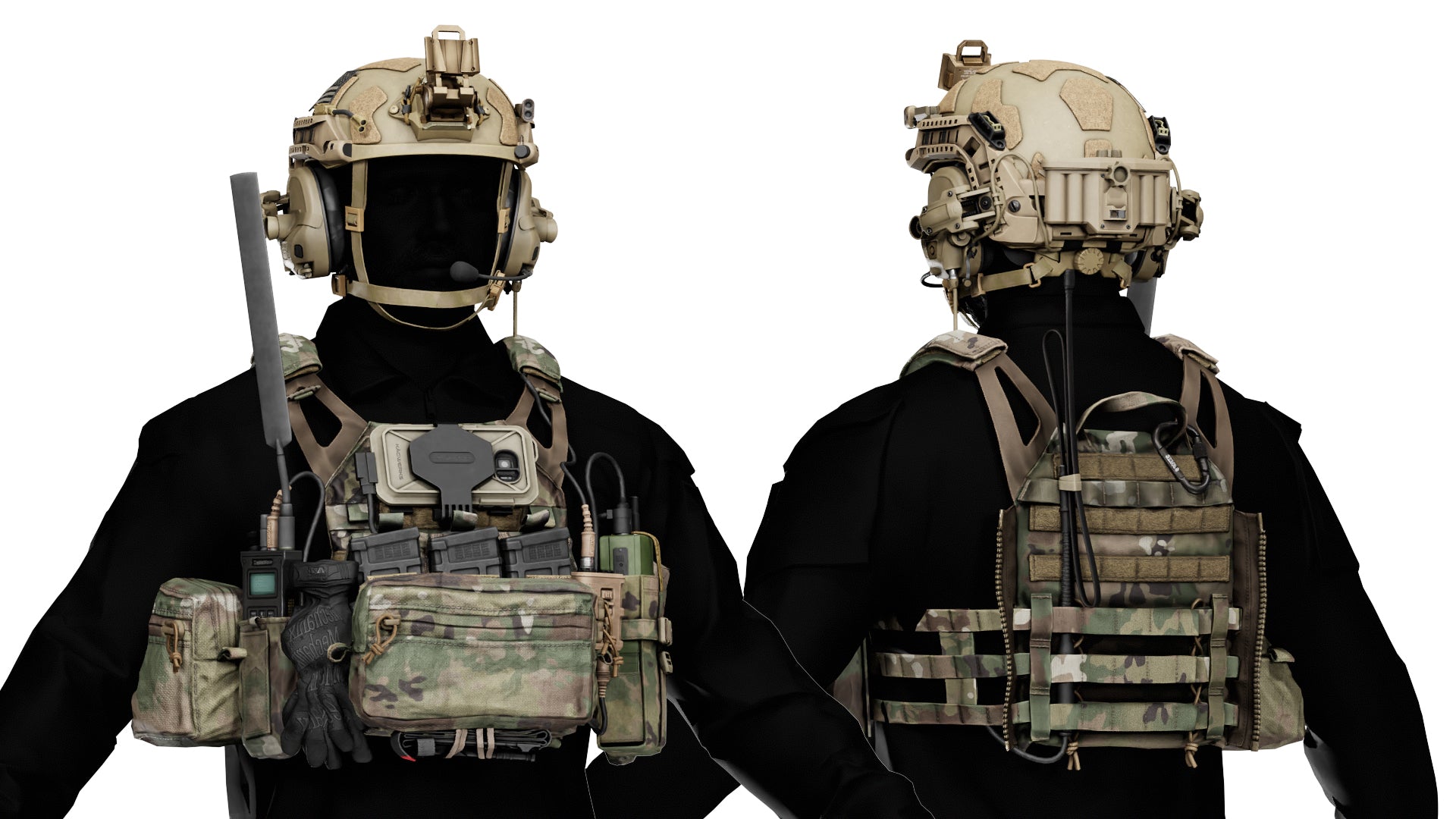 CRYE JPC 2 PLATE CARRIER V2 - Low Poly 3D Model | Game-Ready Asset