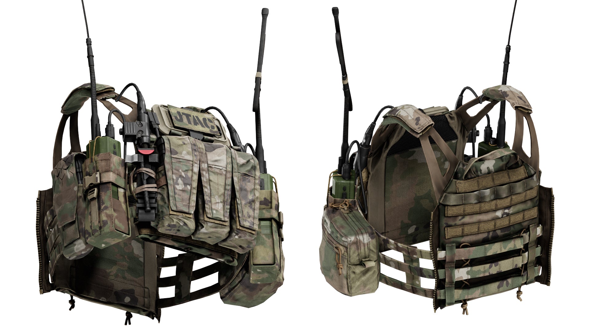 CRYE JPC 2 PLATE CARRIER V3 - Low Poly 3D Model | Game-Ready Asset