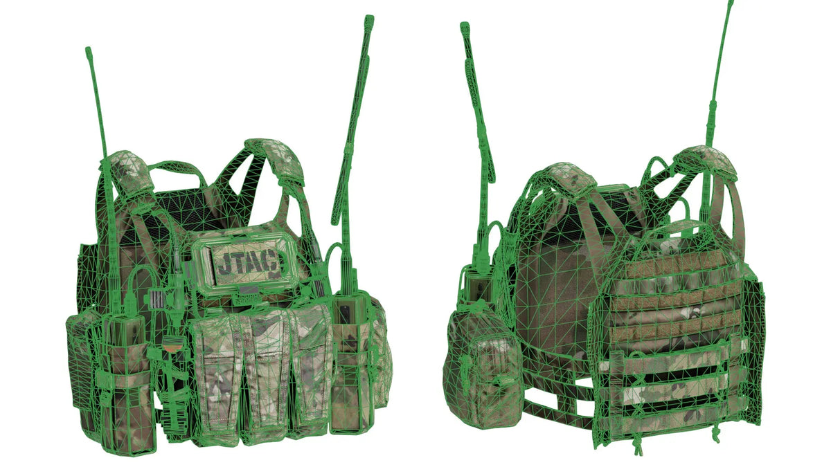 CRYE JPC 2 PLATE CARRIER V3 - Low Poly 3D Model | Game-Ready Asset ...