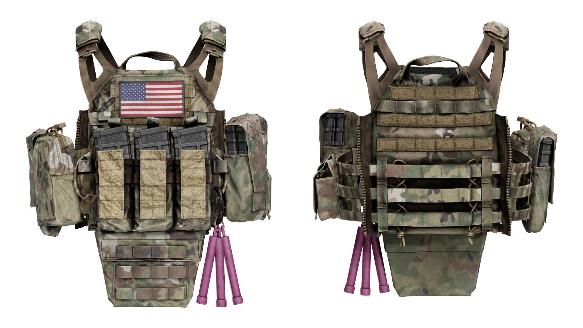 CRYE JPC 2 PLATE CARRIER V4 - Low Poly 3D Model | Game-Ready Asset