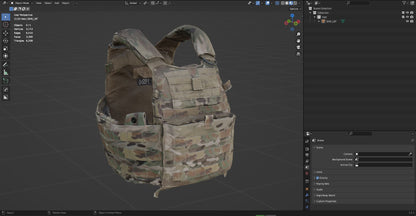 LBT 6094 PLATE CARRIER 3dmilitaryassets