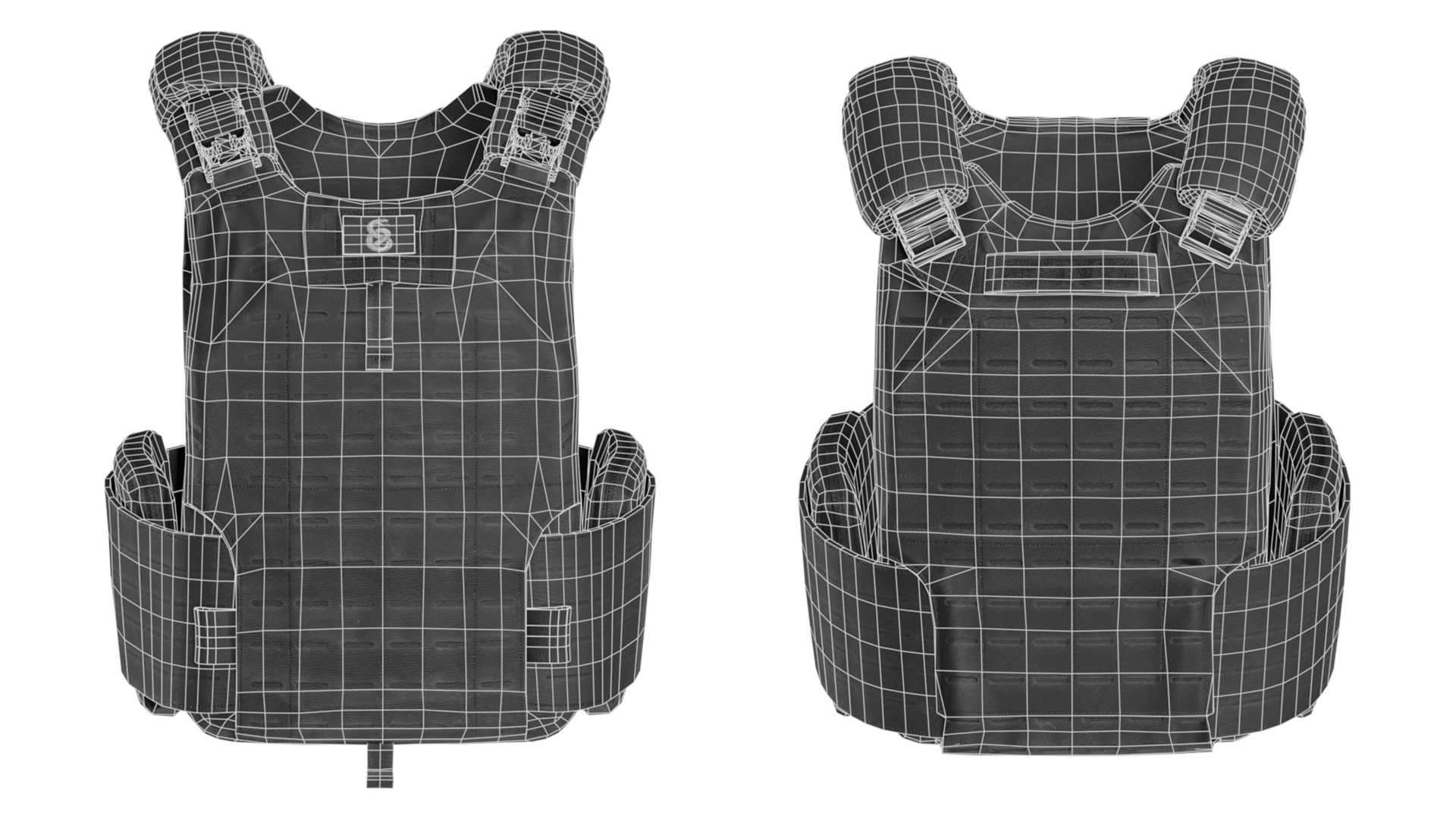 MVS US ARMY PLATE CARRIER VEST 3DMilitaryAssets