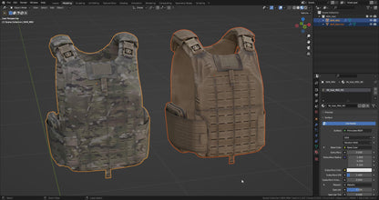 MVS US ARMY PLATE CARRIER VEST 3dmilitaryassets