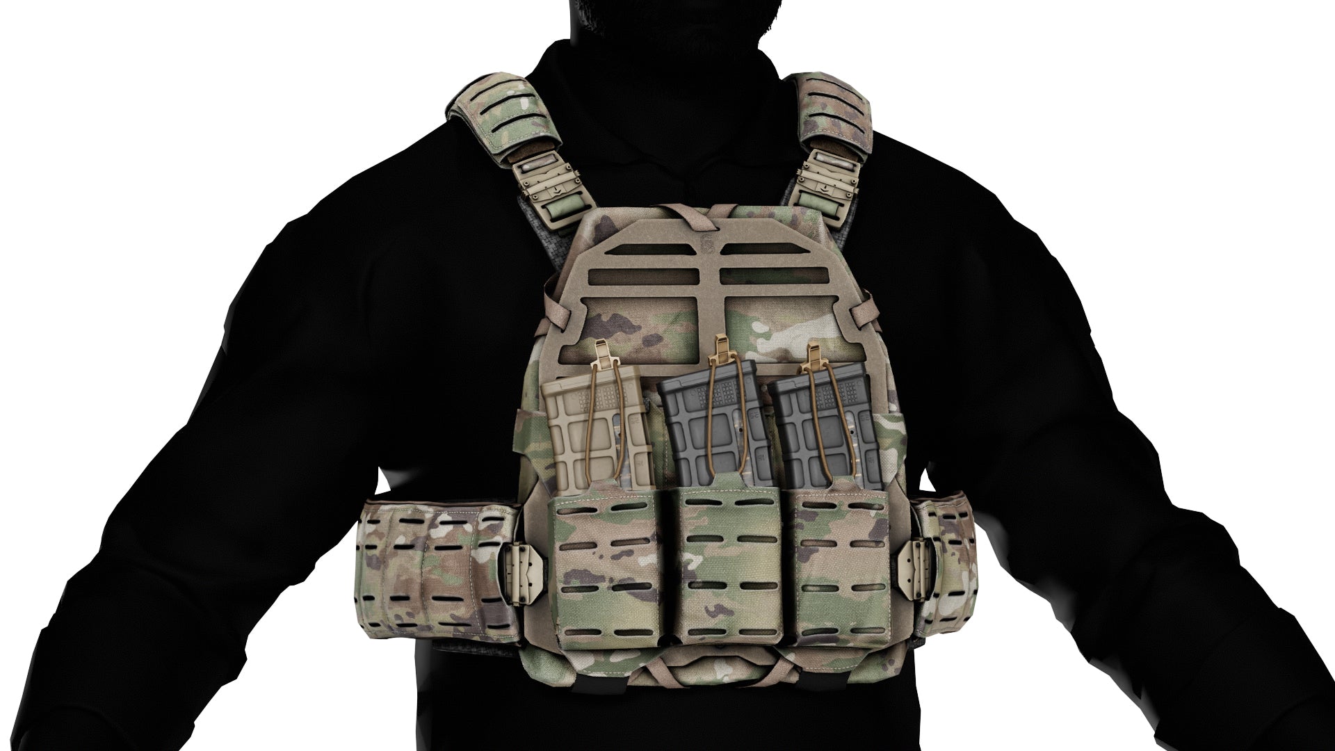 SNS PRECISION PLATEFRAME VEST - Low Poly 3D Model | Game-Ready