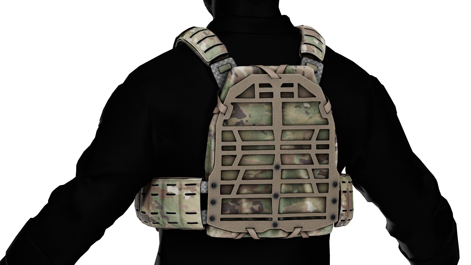 SNS PRECISION PLATEFRAME VEST - Low Poly 3D Model | Game-Ready