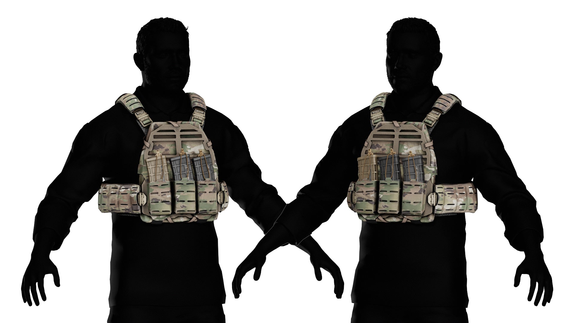 SNS PRECISION PLATEFRAME VEST - Low Poly 3D Model | Game-Ready